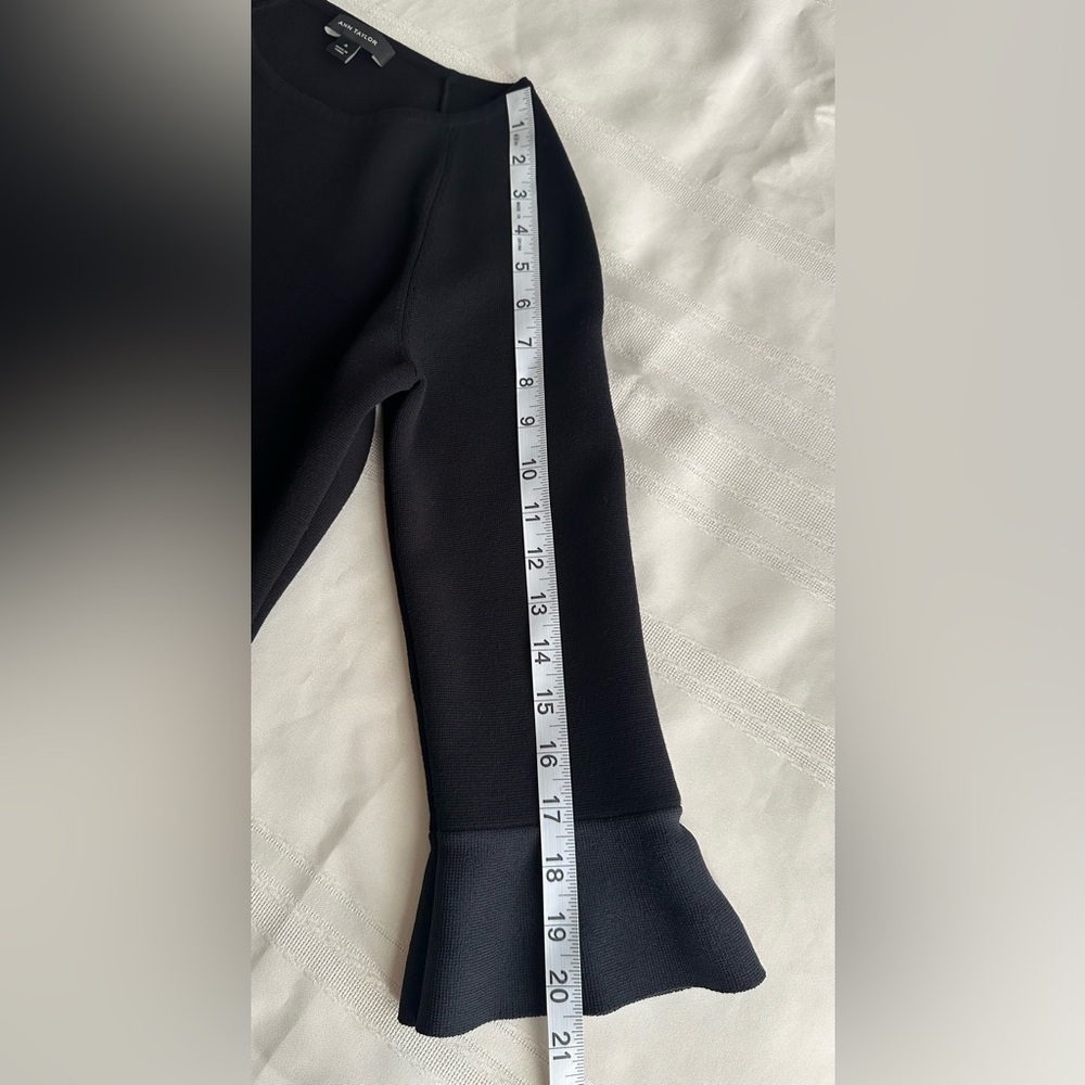 Ann Taylor Elegant Black Sweater with Flared Cuffs - Picture 8 of 13